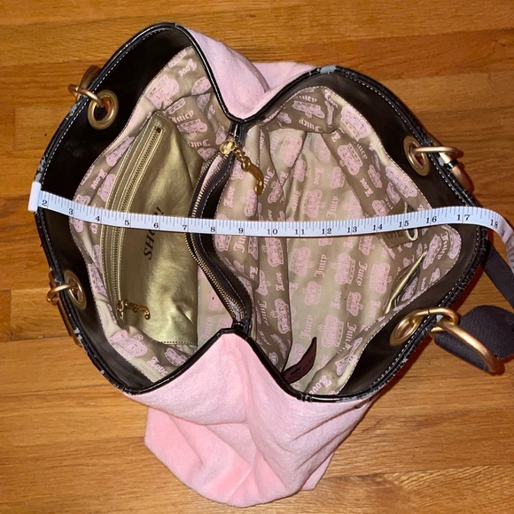 💅✨🩷Vintage XL Juicy Couture Pink and Brown Y2K Bag - Picture 15 of 17